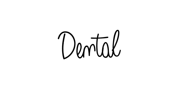 Make a beautiful signature design for name Dental. With this signature (Angelique-Rose-font-FFP) style, you can create a handwritten signature for free. Dental signature style 5 images and pictures png