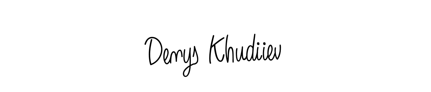 Design your own signature with our free online signature maker. With this signature software, you can create a handwritten (Angelique-Rose-font-FFP) signature for name Denys Khudiiev. Denys Khudiiev signature style 5 images and pictures png