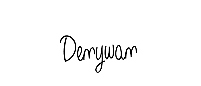 How to make Denywan signature? Angelique-Rose-font-FFP is a professional autograph style. Create handwritten signature for Denywan name. Denywan signature style 5 images and pictures png