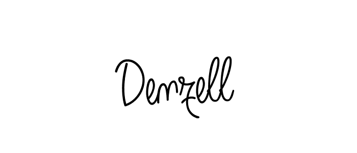 You should practise on your own different ways (Angelique-Rose-font-FFP) to write your name (Denzell) in signature. don't let someone else do it for you. Denzell signature style 5 images and pictures png