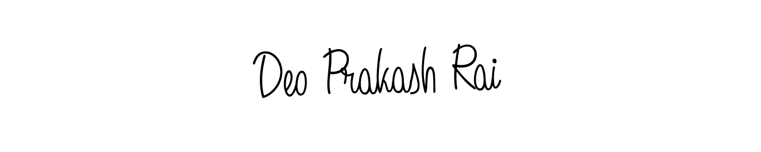 Make a beautiful signature design for name Deo Prakash Rai. With this signature (Angelique-Rose-font-FFP) style, you can create a handwritten signature for free. Deo Prakash Rai signature style 5 images and pictures png