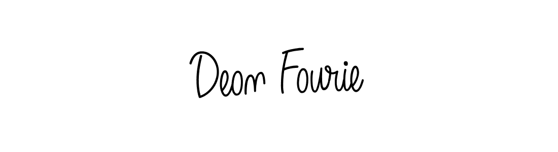 Deon Fourie stylish signature style. Best Handwritten Sign (Angelique-Rose-font-FFP) for my name. Handwritten Signature Collection Ideas for my name Deon Fourie. Deon Fourie signature style 5 images and pictures png