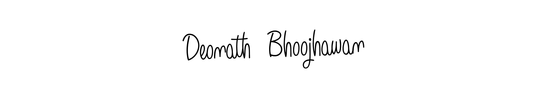 Design your own signature with our free online signature maker. With this signature software, you can create a handwritten (Angelique-Rose-font-FFP) signature for name Deonath  Bhoojhawan. Deonath  Bhoojhawan signature style 5 images and pictures png
