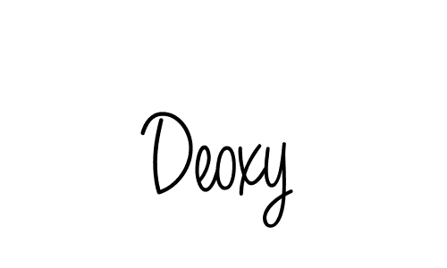 Make a beautiful signature design for name Deoxy. With this signature (Angelique-Rose-font-FFP) style, you can create a handwritten signature for free. Deoxy signature style 5 images and pictures png