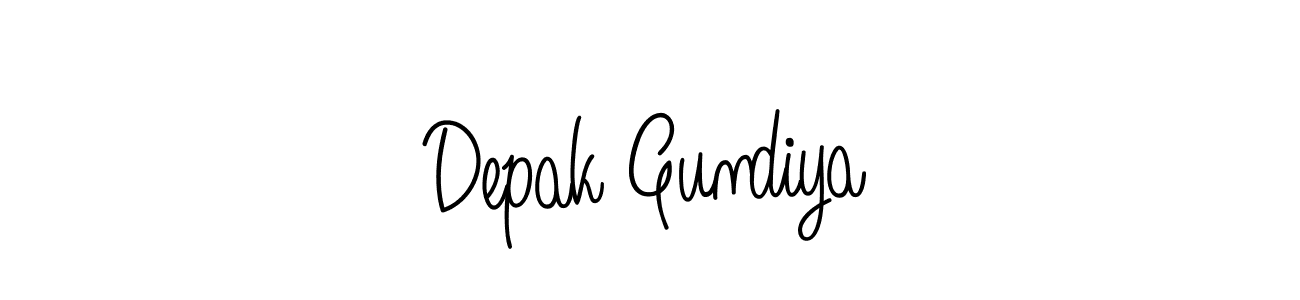 Angelique-Rose-font-FFP is a professional signature style that is perfect for those who want to add a touch of class to their signature. It is also a great choice for those who want to make their signature more unique. Get Depak Gundiya name to fancy signature for free. Depak Gundiya signature style 5 images and pictures png