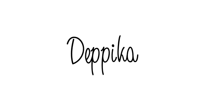 How to make Deppika signature? Angelique-Rose-font-FFP is a professional autograph style. Create handwritten signature for Deppika name. Deppika signature style 5 images and pictures png