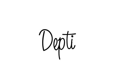 The best way (Angelique-Rose-font-FFP) to make a short signature is to pick only two or three words in your name. The name Depti include a total of six letters. For converting this name. Depti signature style 5 images and pictures png