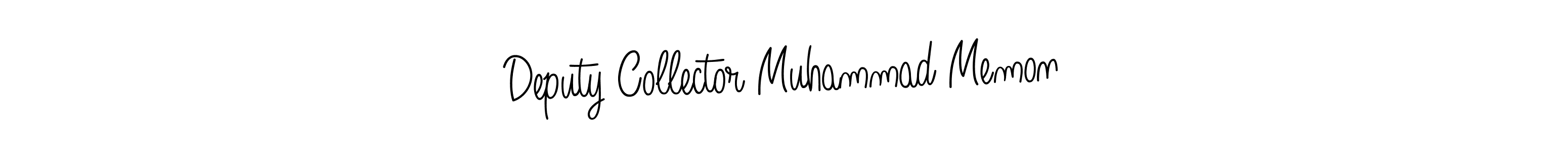 Make a beautiful signature design for name Deputy Collector Muhammad Memon. Use this online signature maker to create a handwritten signature for free. Deputy Collector Muhammad Memon signature style 5 images and pictures png