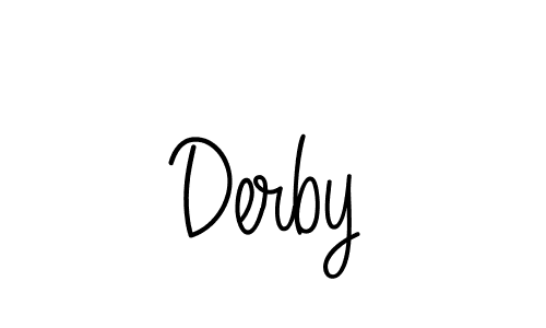 How to make Derby signature? Angelique-Rose-font-FFP is a professional autograph style. Create handwritten signature for Derby name. Derby signature style 5 images and pictures png