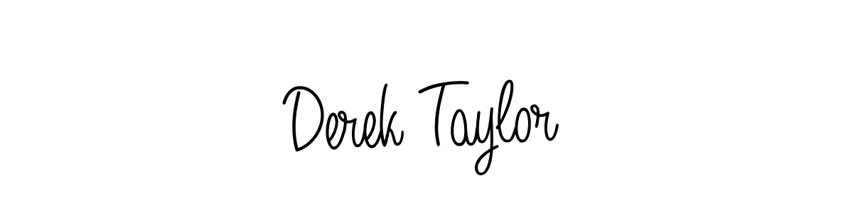 How to make Derek Taylor name signature. Use Angelique-Rose-font-FFP style for creating short signs online. This is the latest handwritten sign. Derek Taylor signature style 5 images and pictures png