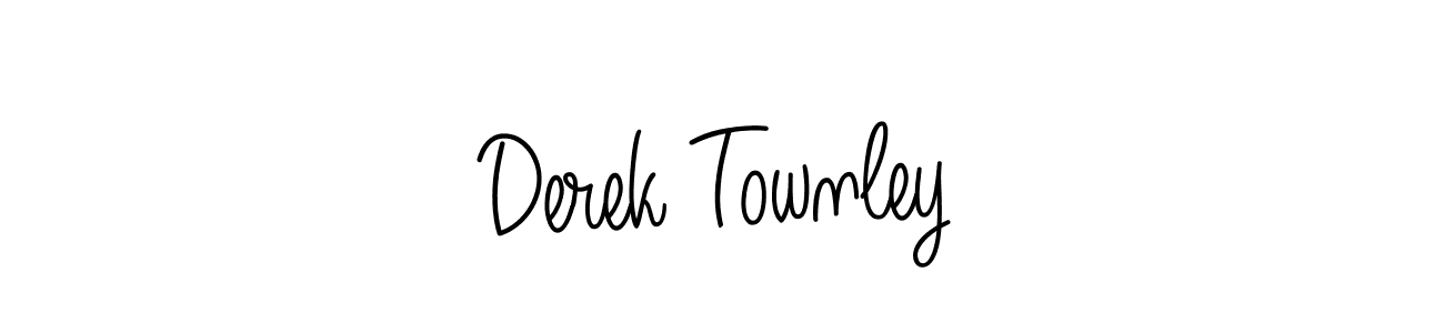 You should practise on your own different ways (Angelique-Rose-font-FFP) to write your name (Derek Townley) in signature. don't let someone else do it for you. Derek Townley signature style 5 images and pictures png