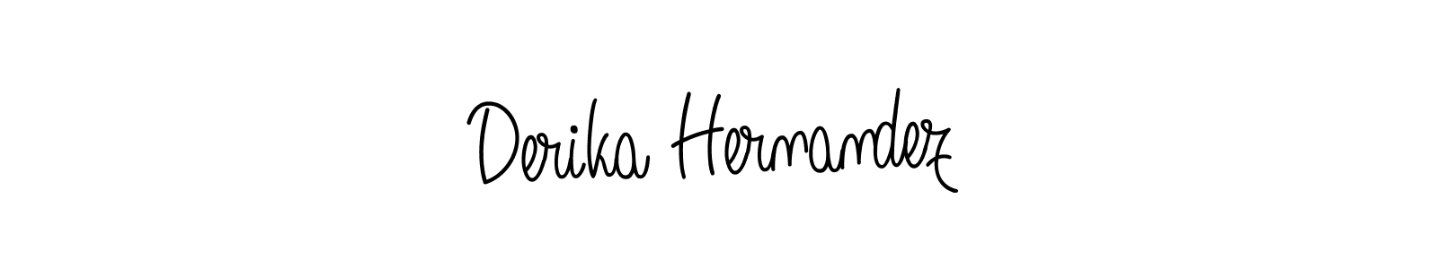 Make a beautiful signature design for name Derika Hernandez. Use this online signature maker to create a handwritten signature for free. Derika Hernandez signature style 5 images and pictures png