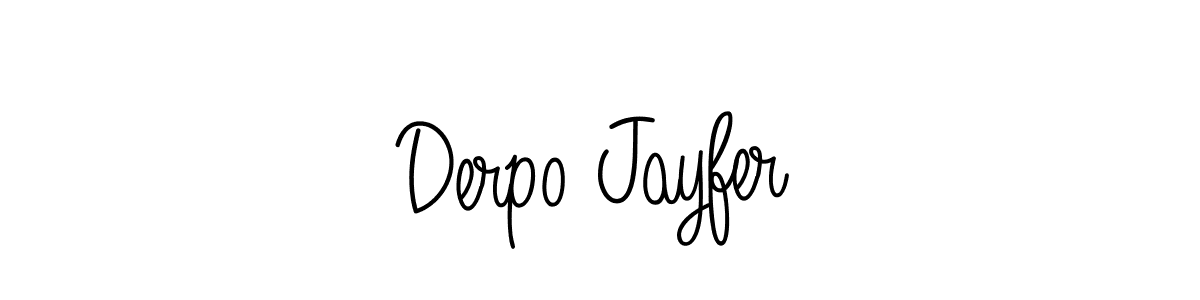 Angelique-Rose-font-FFP is a professional signature style that is perfect for those who want to add a touch of class to their signature. It is also a great choice for those who want to make their signature more unique. Get Derpo Jayfer name to fancy signature for free. Derpo Jayfer signature style 5 images and pictures png