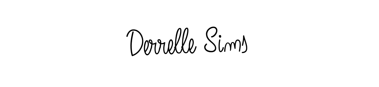How to Draw Derrelle Sims signature style? Angelique-Rose-font-FFP is a latest design signature styles for name Derrelle Sims. Derrelle Sims signature style 5 images and pictures png
