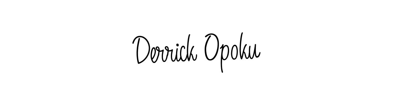How to Draw Derrick Opoku signature style? Angelique-Rose-font-FFP is a latest design signature styles for name Derrick Opoku. Derrick Opoku signature style 5 images and pictures png