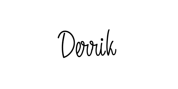 How to make Derrik signature? Angelique-Rose-font-FFP is a professional autograph style. Create handwritten signature for Derrik name. Derrik signature style 5 images and pictures png