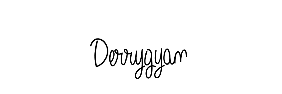 How to Draw Derrygyan signature style? Angelique-Rose-font-FFP is a latest design signature styles for name Derrygyan. Derrygyan signature style 5 images and pictures png