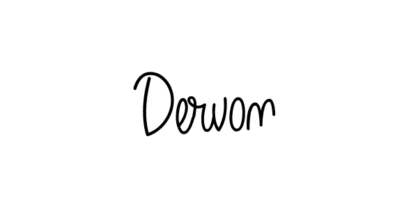 How to make Dervon signature? Angelique-Rose-font-FFP is a professional autograph style. Create handwritten signature for Dervon name. Dervon signature style 5 images and pictures png