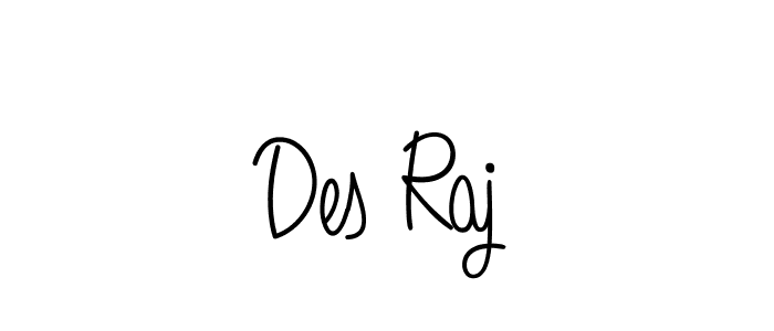 Des Raj stylish signature style. Best Handwritten Sign (Angelique-Rose-font-FFP) for my name. Handwritten Signature Collection Ideas for my name Des Raj. Des Raj signature style 5 images and pictures png