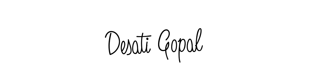 if you are searching for the best signature style for your name Desati Gopal. so please give up your signature search. here we have designed multiple signature styles  using Angelique-Rose-font-FFP. Desati Gopal signature style 5 images and pictures png