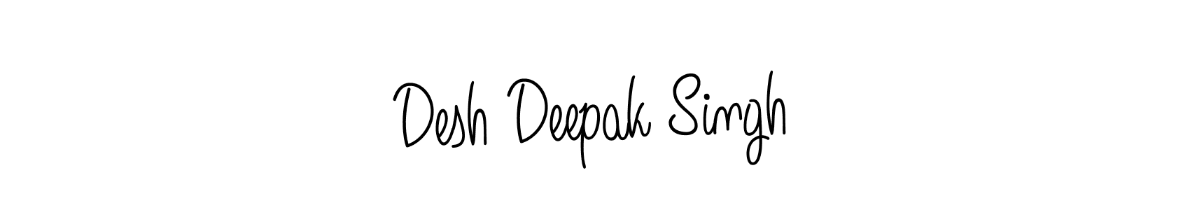 Make a beautiful signature design for name Desh Deepak Singh. With this signature (Angelique-Rose-font-FFP) style, you can create a handwritten signature for free. Desh Deepak Singh signature style 5 images and pictures png