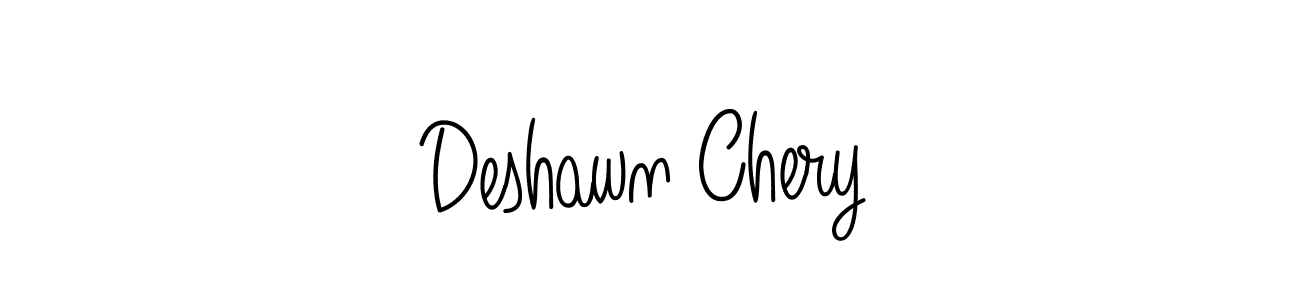 Use a signature maker to create a handwritten signature online. With this signature software, you can design (Angelique-Rose-font-FFP) your own signature for name Deshawn Chery. Deshawn Chery signature style 5 images and pictures png