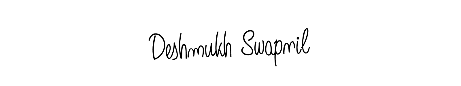 Deshmukh Swapnil stylish signature style. Best Handwritten Sign (Angelique-Rose-font-FFP) for my name. Handwritten Signature Collection Ideas for my name Deshmukh Swapnil. Deshmukh Swapnil signature style 5 images and pictures png