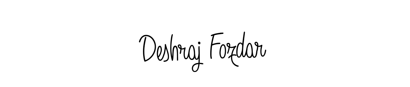 You can use this online signature creator to create a handwritten signature for the name Deshraj Fozdar. This is the best online autograph maker. Deshraj Fozdar signature style 5 images and pictures png