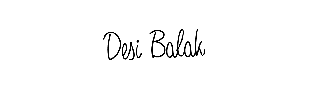 How to make Desi Balak name signature. Use Angelique-Rose-font-FFP style for creating short signs online. This is the latest handwritten sign. Desi Balak signature style 5 images and pictures png