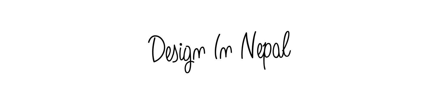 Use a signature maker to create a handwritten signature online. With this signature software, you can design (Angelique-Rose-font-FFP) your own signature for name Design In Nepal. Design In Nepal signature style 5 images and pictures png