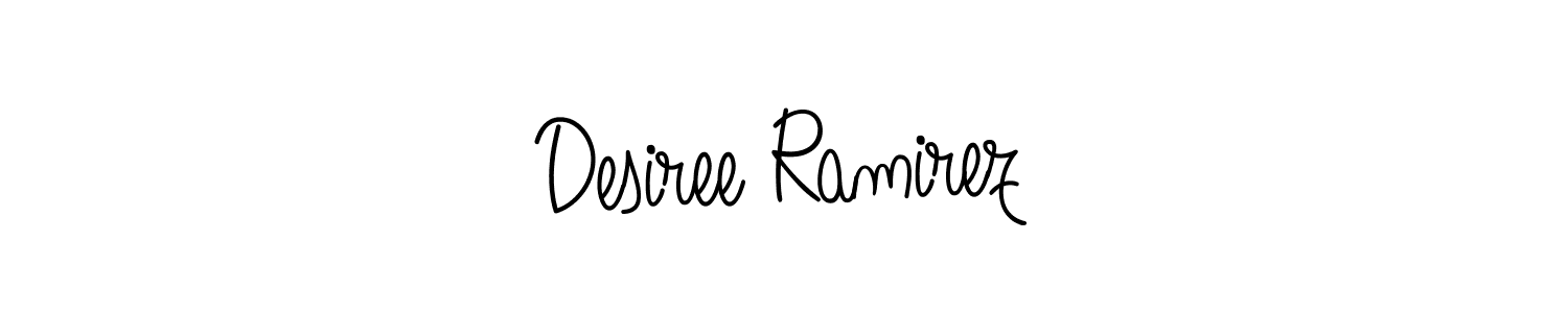 Use a signature maker to create a handwritten signature online. With this signature software, you can design (Angelique-Rose-font-FFP) your own signature for name Desiree Ramirez. Desiree Ramirez signature style 5 images and pictures png