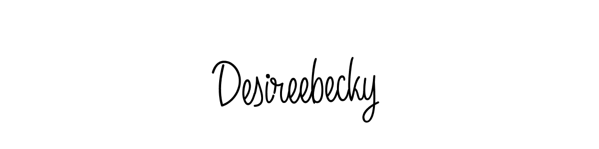 It looks lik you need a new signature style for name Desireebecky. Design unique handwritten (Angelique-Rose-font-FFP) signature with our free signature maker in just a few clicks. Desireebecky signature style 5 images and pictures png