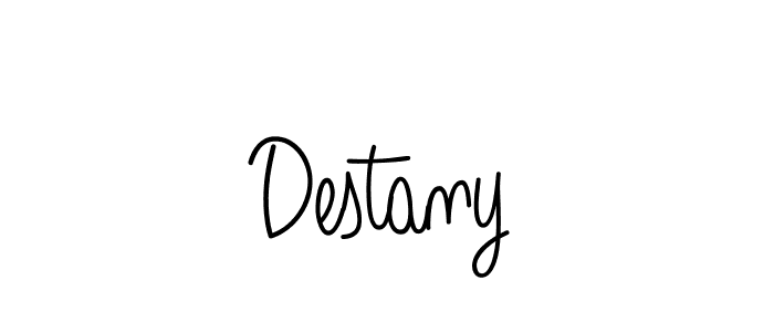 Design your own signature with our free online signature maker. With this signature software, you can create a handwritten (Angelique-Rose-font-FFP) signature for name Destany. Destany signature style 5 images and pictures png