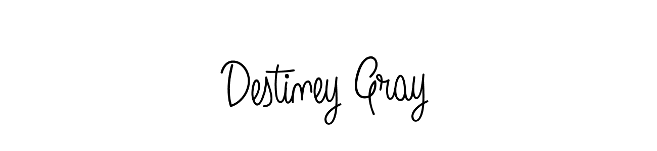 You should practise on your own different ways (Angelique-Rose-font-FFP) to write your name (Destiney Gray) in signature. don't let someone else do it for you. Destiney Gray signature style 5 images and pictures png