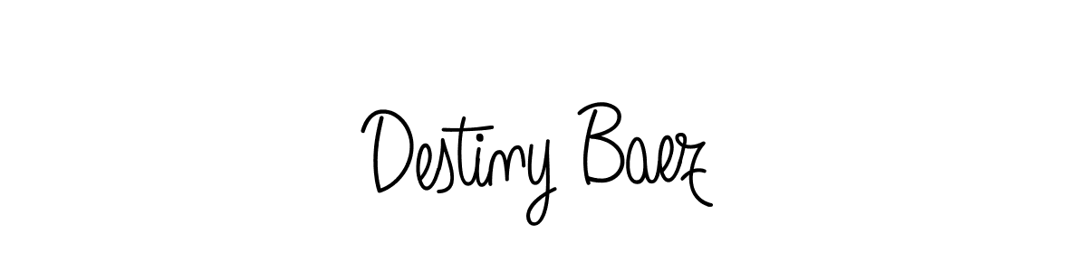 Use a signature maker to create a handwritten signature online. With this signature software, you can design (Angelique-Rose-font-FFP) your own signature for name Destiny Baez. Destiny Baez signature style 5 images and pictures png