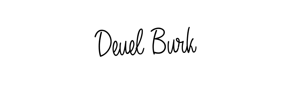 if you are searching for the best signature style for your name Deuel Burk. so please give up your signature search. here we have designed multiple signature styles  using Angelique-Rose-font-FFP. Deuel Burk signature style 5 images and pictures png