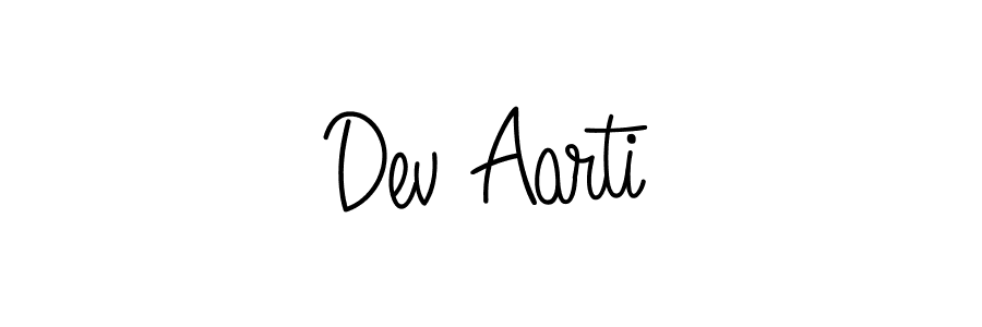 Also we have Dev Aarti name is the best signature style. Create professional handwritten signature collection using Angelique-Rose-font-FFP autograph style. Dev Aarti signature style 5 images and pictures png