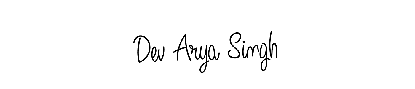 Make a short Dev Arya Singh signature style. Manage your documents anywhere anytime using Angelique-Rose-font-FFP. Create and add eSignatures, submit forms, share and send files easily. Dev Arya Singh signature style 5 images and pictures png