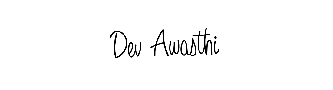 Design your own signature with our free online signature maker. With this signature software, you can create a handwritten (Angelique-Rose-font-FFP) signature for name Dev Awasthi. Dev Awasthi signature style 5 images and pictures png