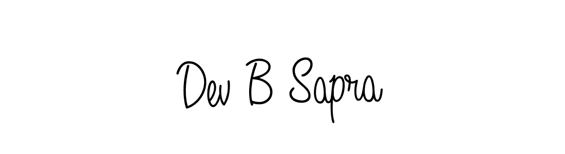 Design your own signature with our free online signature maker. With this signature software, you can create a handwritten (Angelique-Rose-font-FFP) signature for name Dev B Sapra. Dev B Sapra signature style 5 images and pictures png