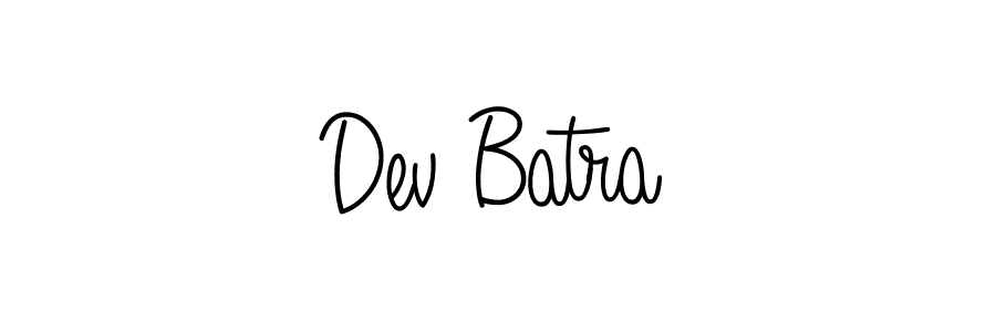 The best way (Angelique-Rose-font-FFP) to make a short signature is to pick only two or three words in your name. The name Dev Batra include a total of six letters. For converting this name. Dev Batra signature style 5 images and pictures png
