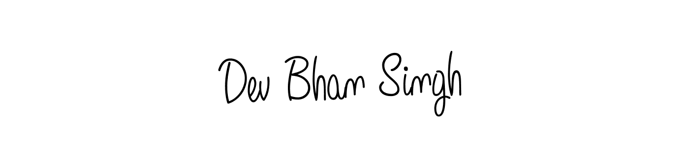 Dev Bhan Singh stylish signature style. Best Handwritten Sign (Angelique-Rose-font-FFP) for my name. Handwritten Signature Collection Ideas for my name Dev Bhan Singh. Dev Bhan Singh signature style 5 images and pictures png
