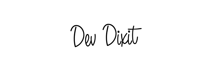 How to make Dev Dixit name signature. Use Angelique-Rose-font-FFP style for creating short signs online. This is the latest handwritten sign. Dev Dixit signature style 5 images and pictures png