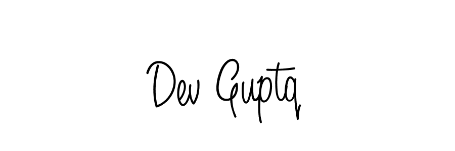 How to make Dev Guptq name signature. Use Angelique-Rose-font-FFP style for creating short signs online. This is the latest handwritten sign. Dev Guptq signature style 5 images and pictures png