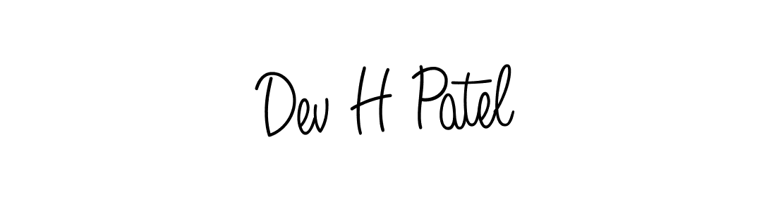 Also You can easily find your signature by using the search form. We will create Dev H Patel name handwritten signature images for you free of cost using Angelique-Rose-font-FFP sign style. Dev H Patel signature style 5 images and pictures png