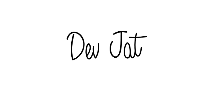 How to Draw Dev Jat signature style? Angelique-Rose-font-FFP is a latest design signature styles for name Dev Jat. Dev Jat signature style 5 images and pictures png