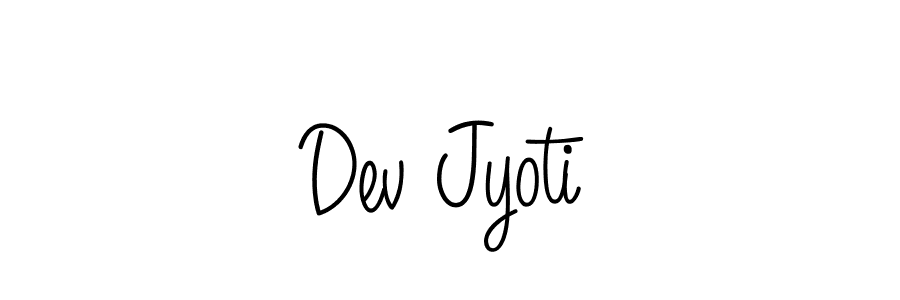 Also we have Dev Jyoti name is the best signature style. Create professional handwritten signature collection using Angelique-Rose-font-FFP autograph style. Dev Jyoti signature style 5 images and pictures png