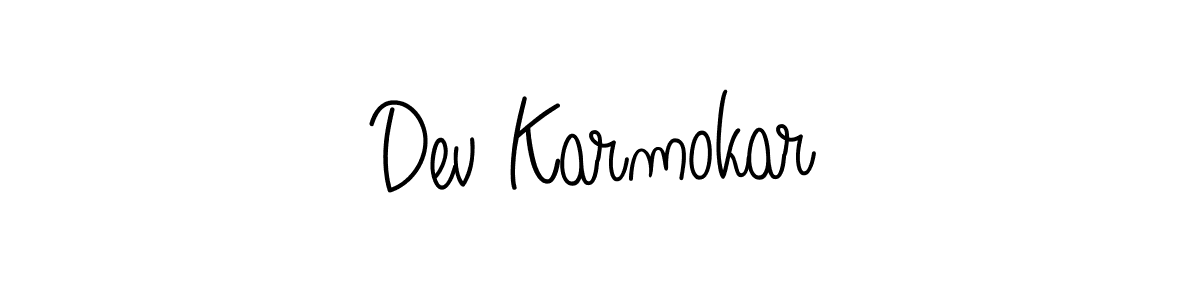 if you are searching for the best signature style for your name Dev Karmokar. so please give up your signature search. here we have designed multiple signature styles  using Angelique-Rose-font-FFP. Dev Karmokar signature style 5 images and pictures png