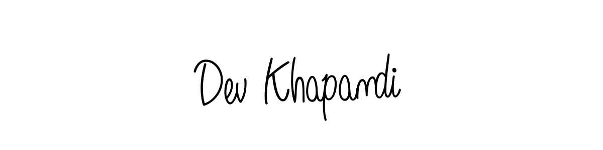 Here are the top 10 professional signature styles for the name Dev Khapandi. These are the best autograph styles you can use for your name. Dev Khapandi signature style 5 images and pictures png