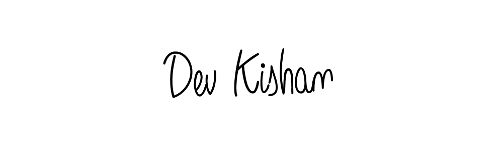 The best way (Angelique-Rose-font-FFP) to make a short signature is to pick only two or three words in your name. The name Dev Kishan include a total of six letters. For converting this name. Dev Kishan signature style 5 images and pictures png